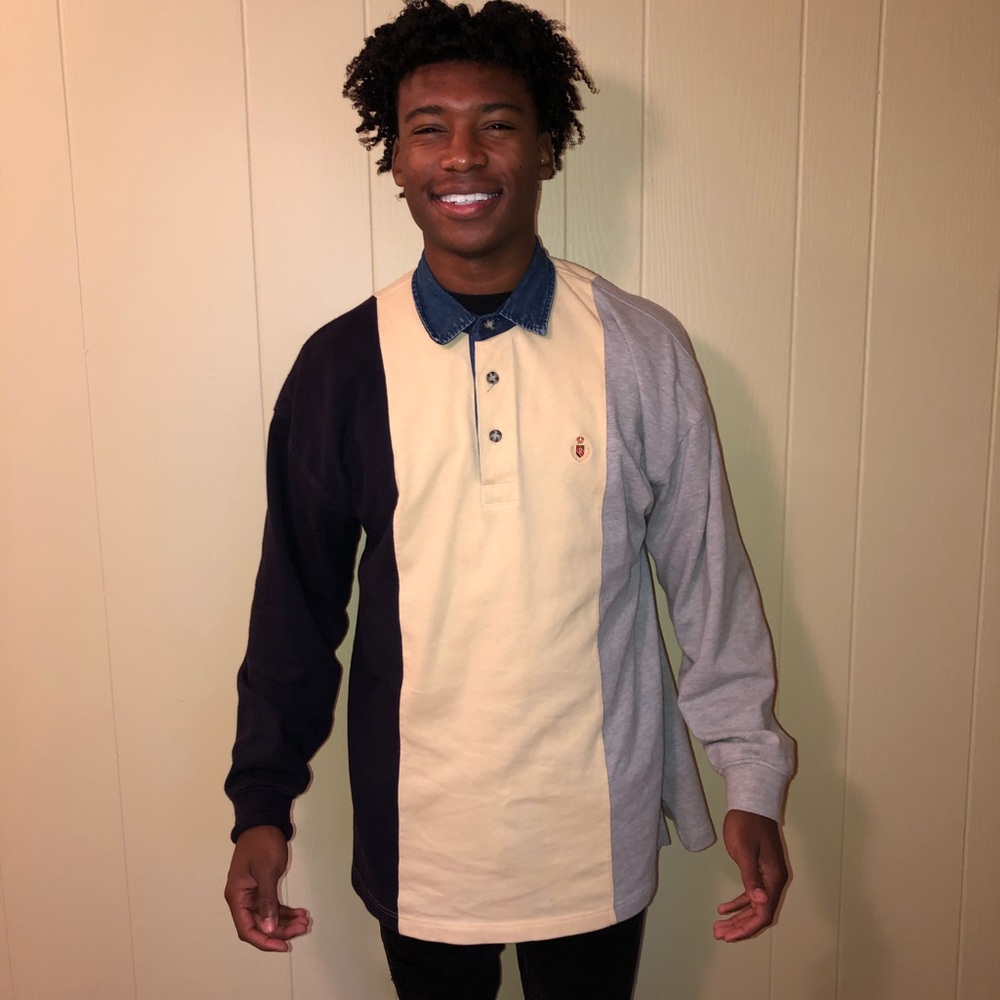 Colorblock Rugger Long Sleeve.